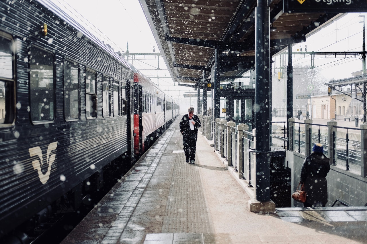germany train station during snow