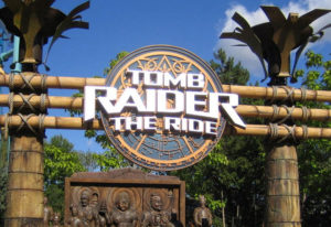 Tomb Raider movie amusement park.