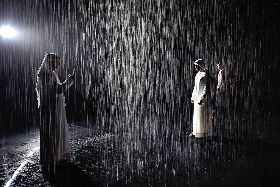 Have a mesmerizing experience at Sharjah’s Rain Room