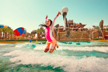 Amwaj is one of the family activity in Yas Waterworld