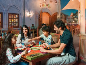 Dining in Bollywood Parks Dubai