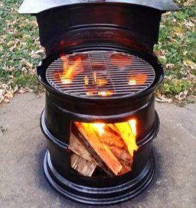 Eating outside is one of the way for camping at home