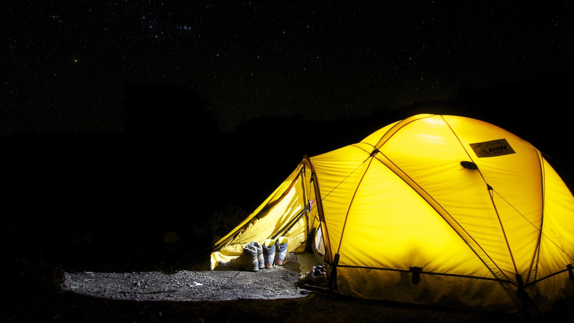 camping indoors at home