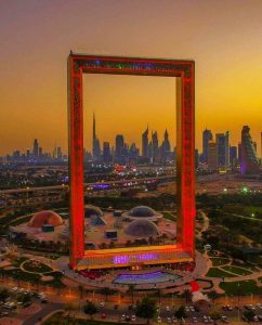 Dubai Frame is one of the best Instagrammable Places Dubai