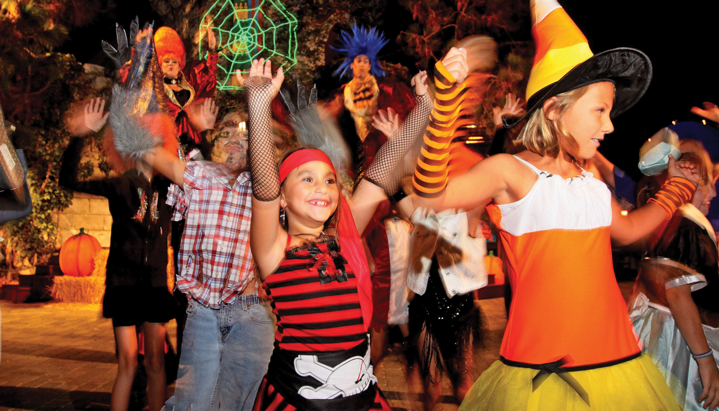 A kid dressed as a pirate for a concert at Legoland