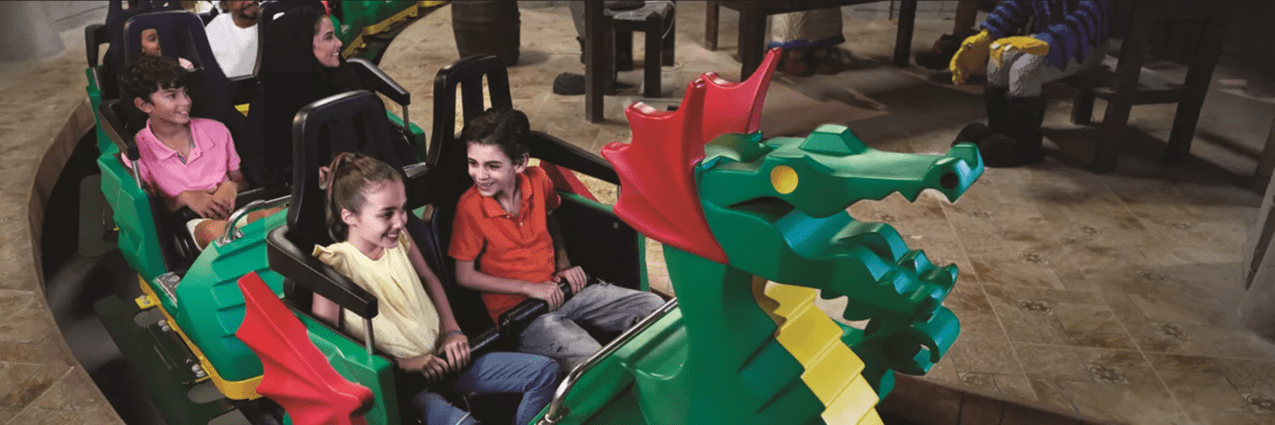 Dragon Fury Rollercoaster at Legoland Dubai