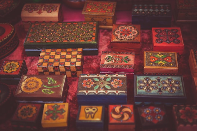 Decorative wooden boxes