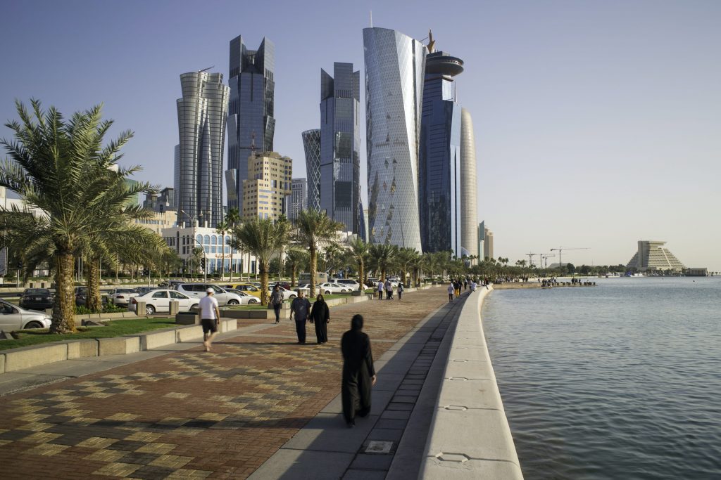 Walk around doha corniche