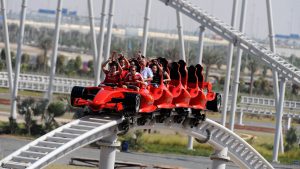 Formula Rossa is the fastest rollercoaster in Ferrari world Abu Dhabi.