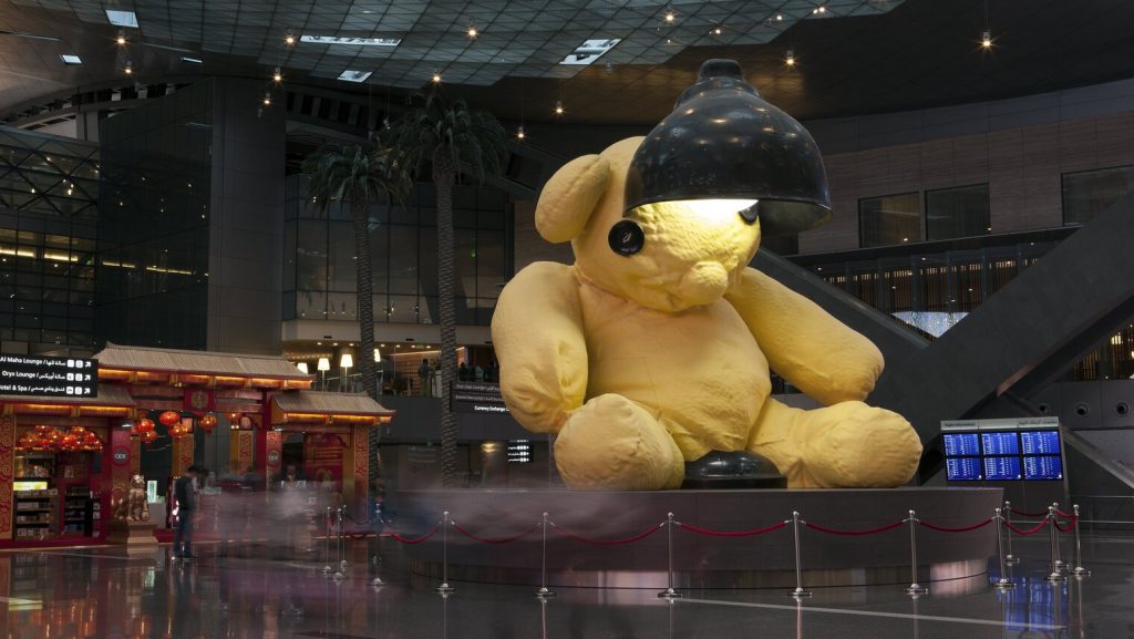 Lamp Bear at the Hamad International Airport