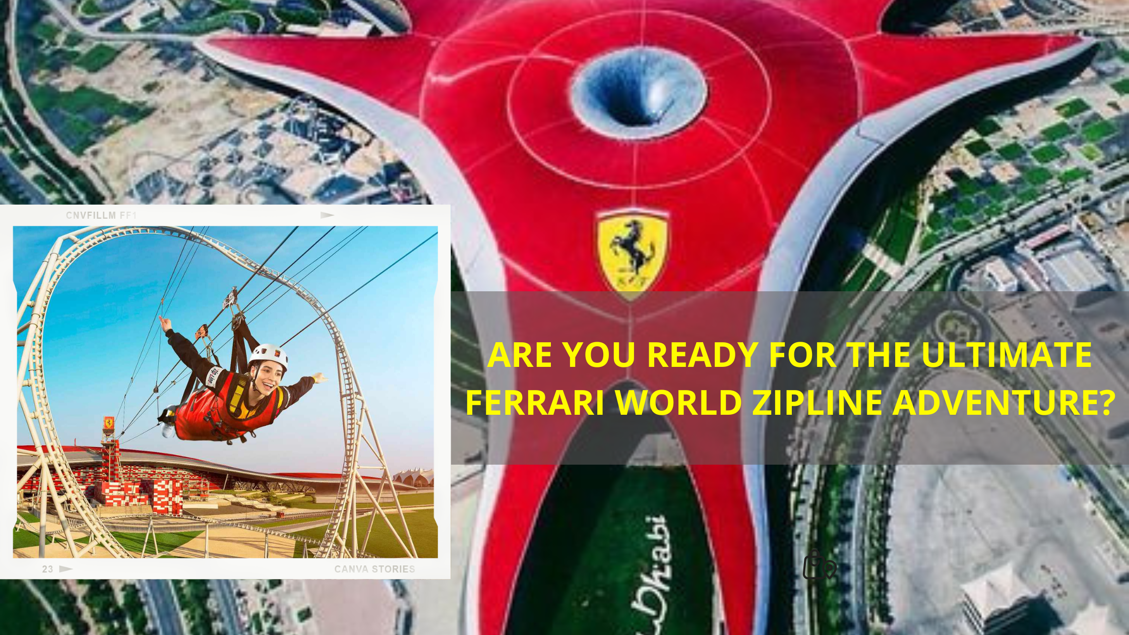 Get Your Adrenaline Pumping with the Ferrari World Zipline Adventure