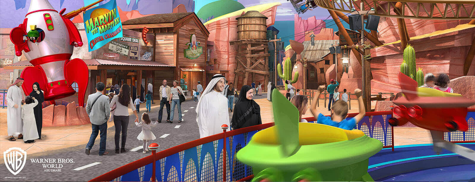 Warner Bros World Abu Dhabi will become your favorite nostalgic hit